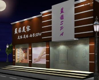 美發店門頭_燈箱廣告牌_理發店裝修_理發店（diàn）招牌_理發館理發店裝修效果圖
