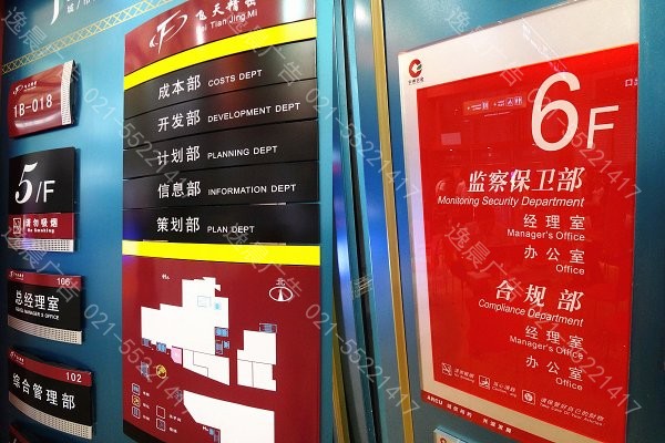 商場樓層指示牌製作