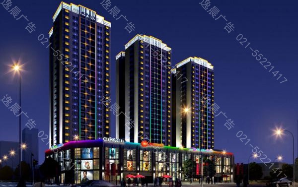 LED樓體亮化，上海LED樓（lóu）體亮化，LED樓宇亮化製作