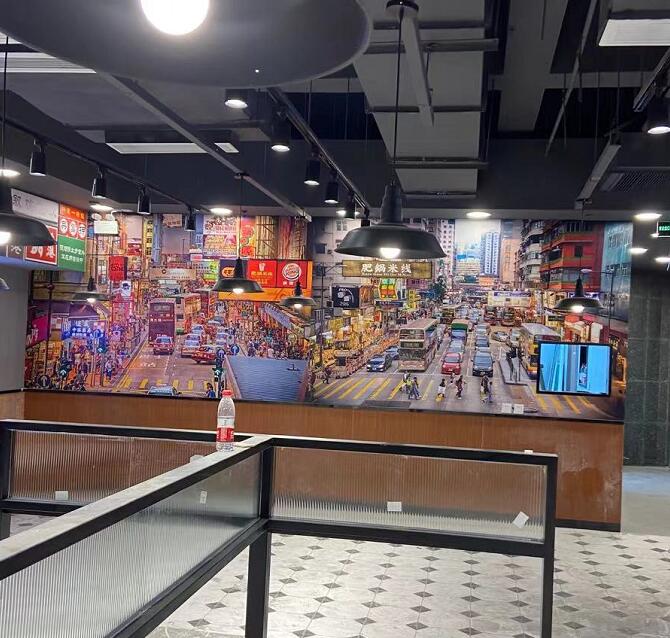 香港肥（féi）鍋米線店招發光字燈箱