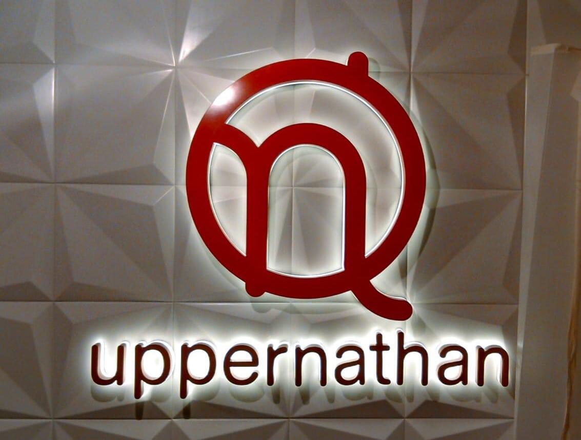 形象背景牆發光字